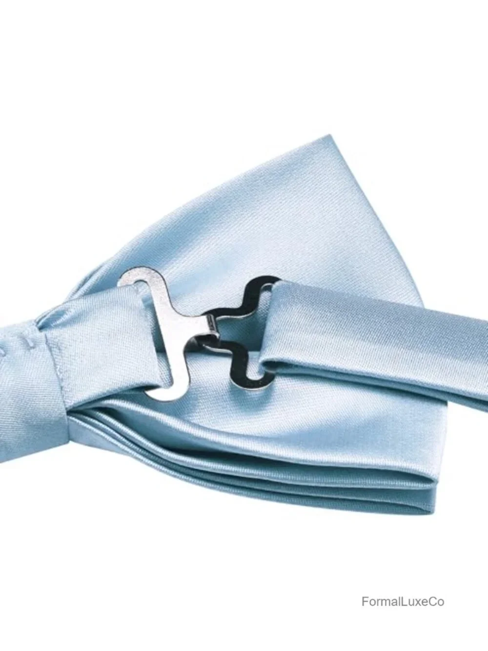 Pre-tied Bow Tie Pocket Square Cufflink Set Gift Box Adjustable Silk Blend